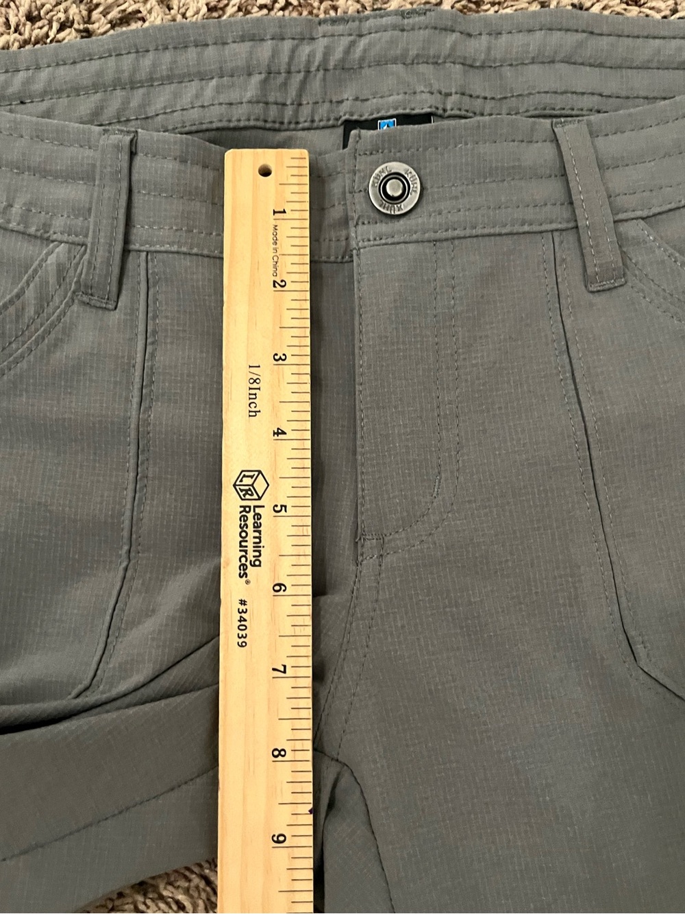 KÜHL Horizn Skinny Cargo Hiking Pants Gray Size 6 Short - Picture 11 of 15